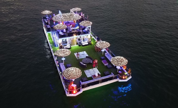 Amazing & unique purposely built Party Boat for up to 60 guests for only AED 2,999 per hour. 